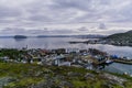 Hammerfest city view from Toke Hammerfest Royalty Free Stock Photo
