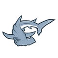 Hammerhead shark mascot