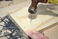 Hammering a nail