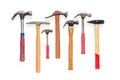 Hammers on isolated background