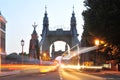 Hammersmith Bridge light trails