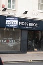 HAMMERSMITH, LONDON, ENGLAND- 26 October 2021: MOSS BROS. shop to let amid fallout from the coronavirus pandemic