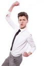 Hamming karate boy Royalty Free Stock Photo