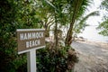 Hammock Beach sign Royalty Free Stock Photo