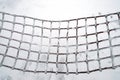 A hammock covered with snow. Royalty Free Stock Photo