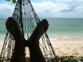 Hammock Feet Coral Beach