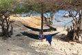Hammock or lying on the beach in Thailand