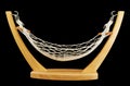 Hammock made of net and wood isolated Royalty Free Stock Photo
