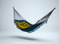 Hammock on a white background. 3d rendering