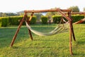 Hammocks in the garden relaxing