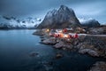 Hamnoy fishing village in Lofoten Island, Norway