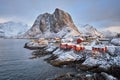 Hamnoy fishing village on Lofoten Islands, Norway