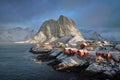 Hamnoy fishing village on Lofoten Islands, Norway Royalty Free Stock Photo