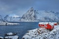 Hamnoy fishing village on Lofoten Islands, Norway Royalty Free Stock Photo