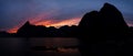 Hamnoy skyline, Lofoten Islands Royalty Free Stock Photo