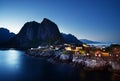 Hamnoy at summer, Lofoten islands Royalty Free Stock Photo