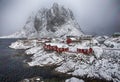 Hamnoy Village at Lofoten Islands Shot from Upper Point.