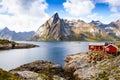 Hamnoya in Norway Royalty Free Stock Photo