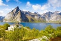 Hamnoya in Norway Royalty Free Stock Photo