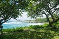 Hamoa Beach near Hana on Hawaiian island of Maui Royalty Free Stock Photo