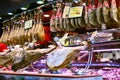 Hamon at Boqueria market. Barcelona, Spain