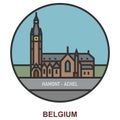 Hamont-Achel. Cities and towns in Belgium Royalty Free Stock Photo