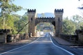 Hampden Bridge Kangaroo Valley From Alongside Royalty Free Stock Photo