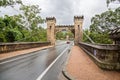 Hampden suspension bridge in Kangaroo Valley, NSW, Australia Royalty Free Stock Photo