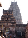 The Hampi temple complex, a UNESCO World Heritage Site in Karnataka, India Royalty Free Stock Photo