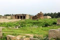 Hampi fort ruins Royalty Free Stock Photo