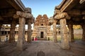 The view of ancient Achyutaraya Temple. Hampi, Karnataka, India