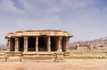 Abandoned mandapam at Vijaya Vitthala Temple, Hampi, Karnataka, India