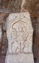 Vishnu statue at exhibition hall at Zanana Enclosure, Hampi, Karnataka, India Royalty Free Stock Photo