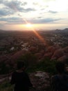 Hampi sunset Royalty Free Stock Photo