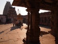 The Hampi temple complex, a UNESCO World Heritage Site in Karnataka, India Royalty Free Stock Photo