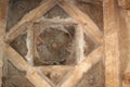 Hampi Vittala Temple stone ceiling carving floral pattern
