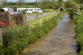 Caravanand campsite in southern England UK