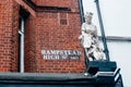 Hampstead High Street name sign, London