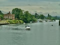 Hampton Court and the Thames Royalty Free Stock Photo