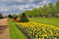 Hampton Court Garden in spring, London, UK