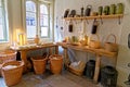 Hampton Court Palace kitchens, Surrey - London United Kingdom Royalty Free Stock Photo