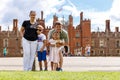 Hampton Court in summer day Royalty Free Stock Photo