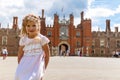 Hampton Court in summer day Royalty Free Stock Photo