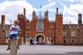 Hampton Court in summer day Royalty Free Stock Photo