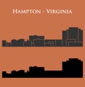 Hampton, Virginia ( city silhouette )