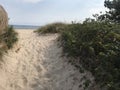 Hamptons sandy beaches at Labor day