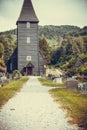 Hamre church, island Osteroy Norway