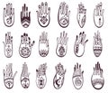 Hamsa hands collection