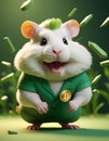 Hamster Celebrating Financial Gain AI Generative
