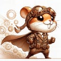 hamster Steampunk Royalty Free Stock Photo